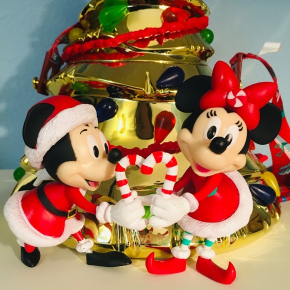 ✨ Disney World 50th Celebration Gold Light Up Christmas Tree Popcorn Bucket ✨ - Picture 3 of 12